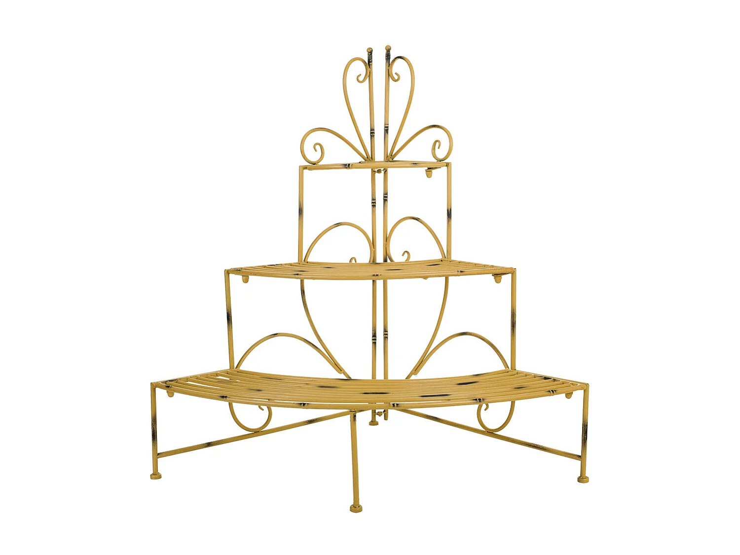 Estante de metal amarelo 82x58x83