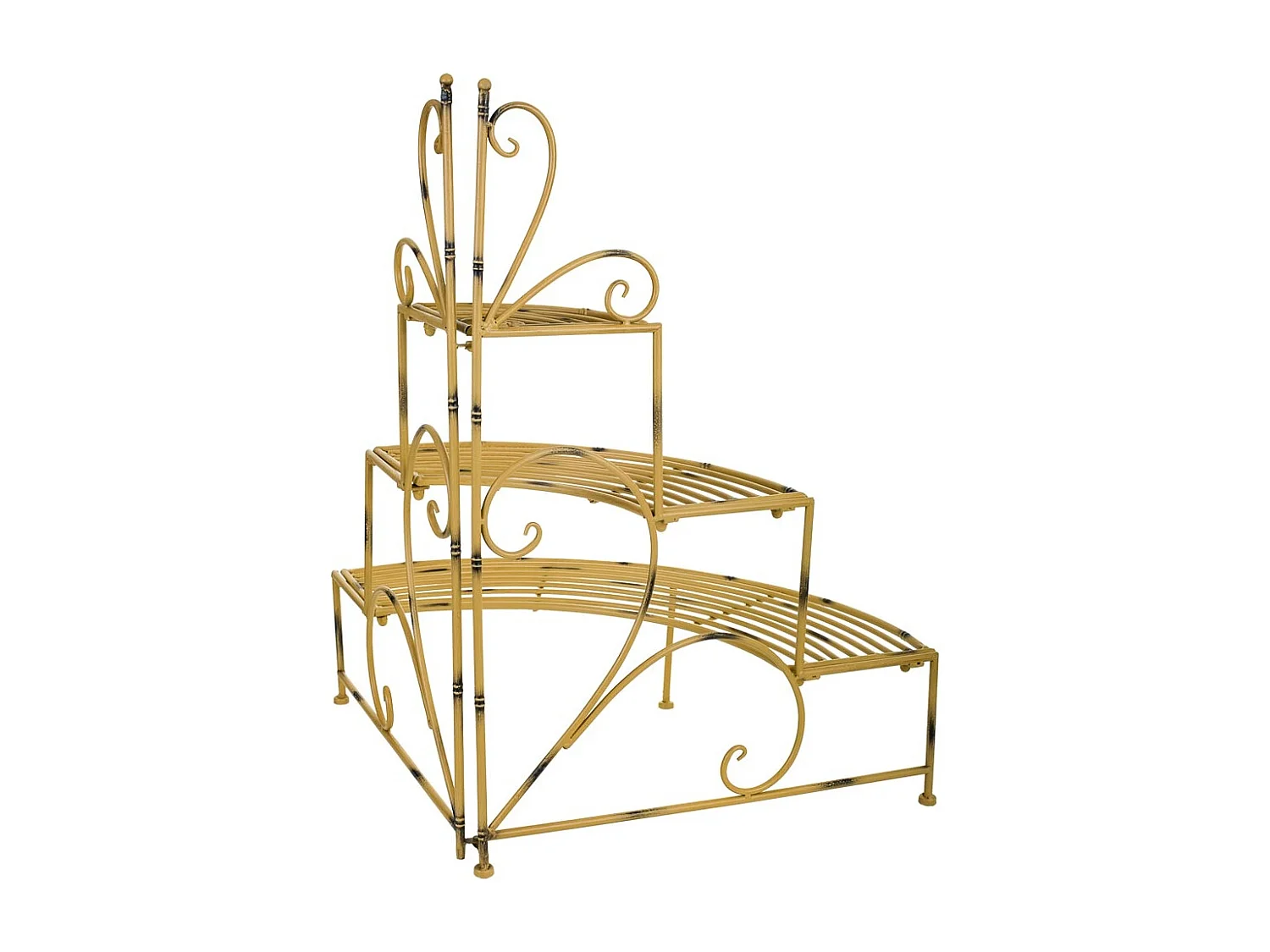 Estante de metal amarelo 82x58x83