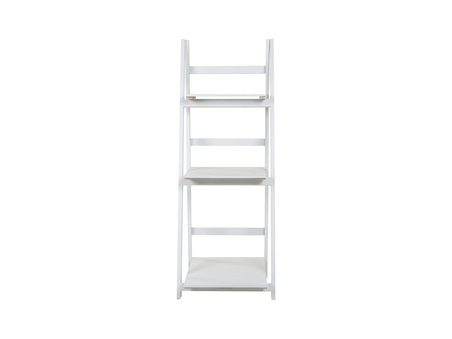 Échelle étagère en bois laqué blanc 41x38x110/115h cm