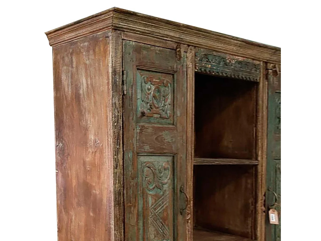 Braunes Holzregal, 178x38x207H cm