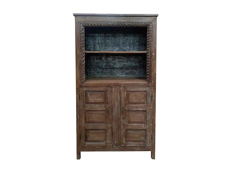 Braunes Bücherregal aus Holz, 107x42x213hcm