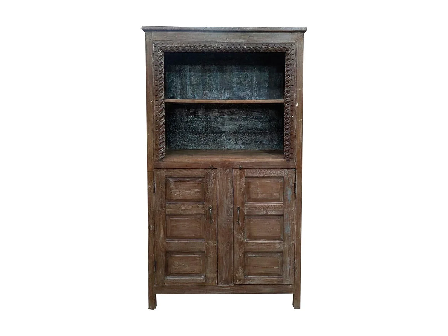 Étagère bibliothèque en bois marron 107x42x213h