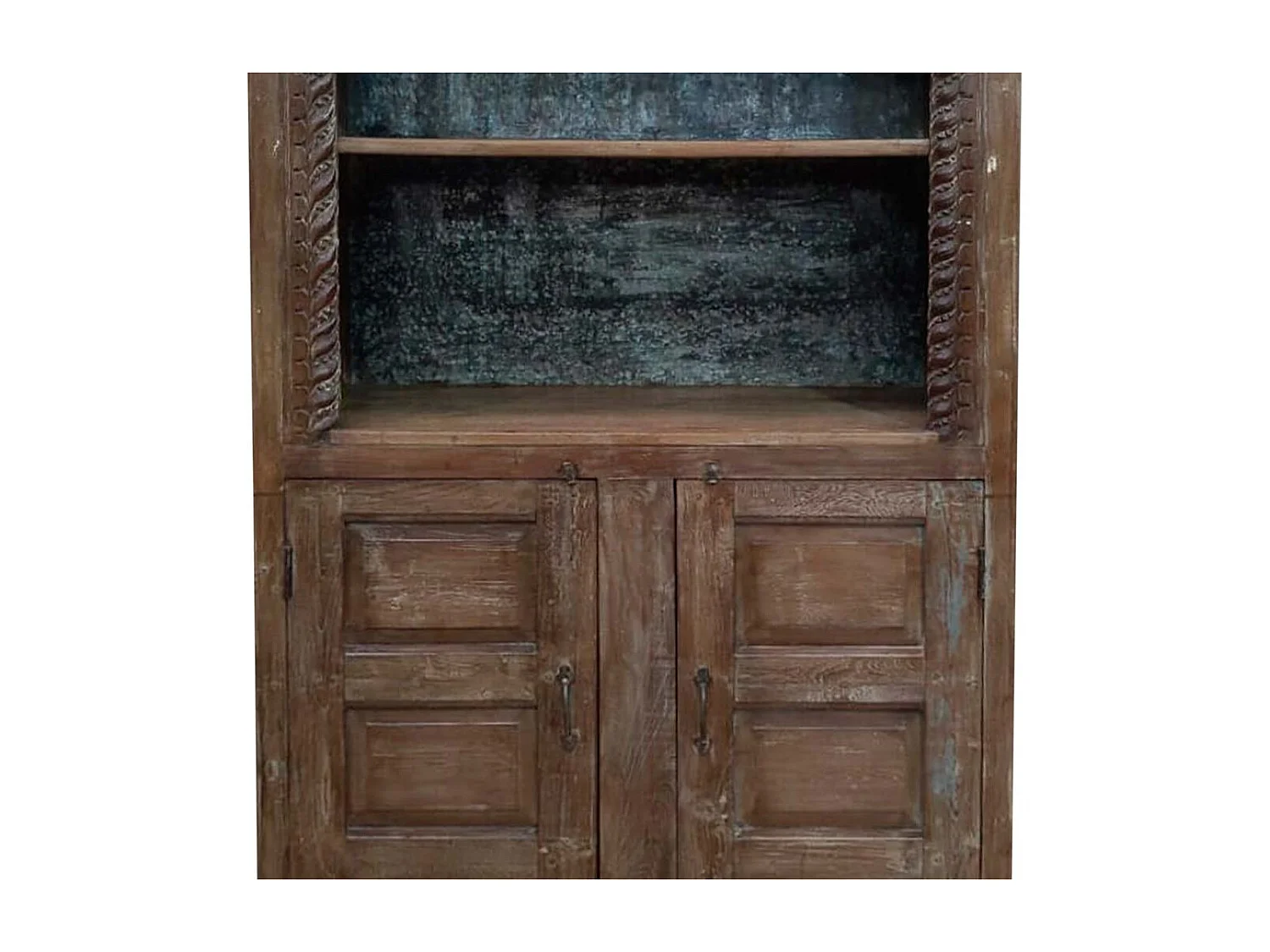 Braunes Bücherregal aus Holz, 107x42x213hcm