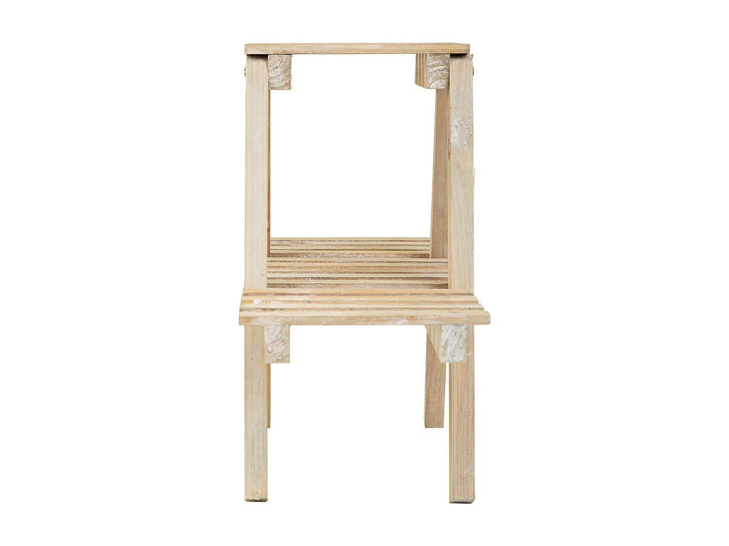 Regal mit 2 braunen Holzregalen 64x19,5x38h cm