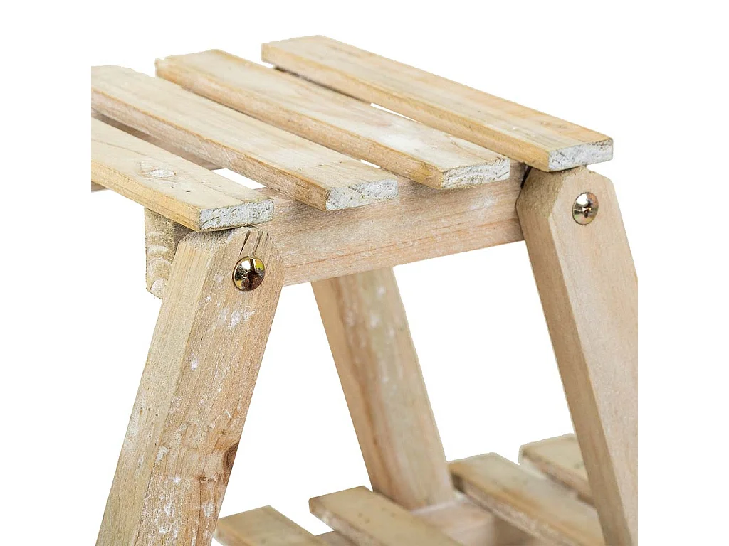 Regal mit 2 braunen Holzregalen 64x19,5x38h cm