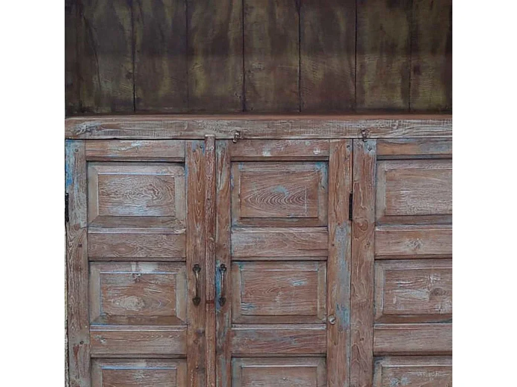 Braunes Holzregal 137x40x186h cm