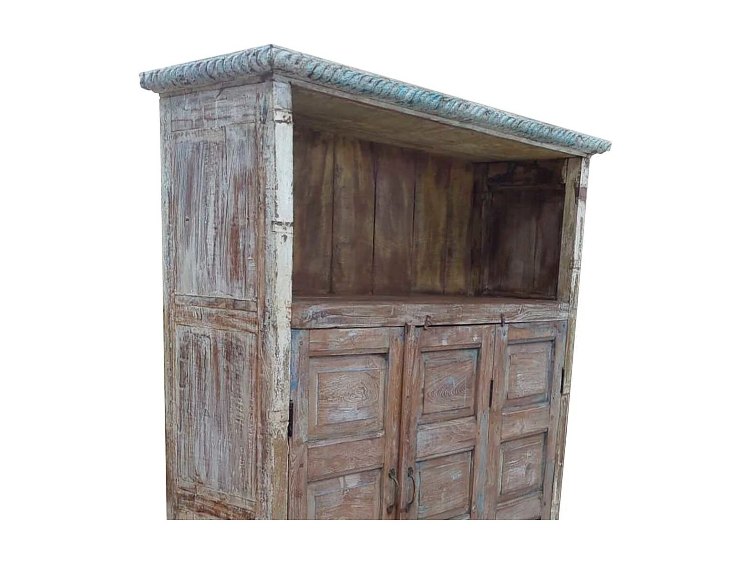 Braunes Holzregal 137x40x186h cm