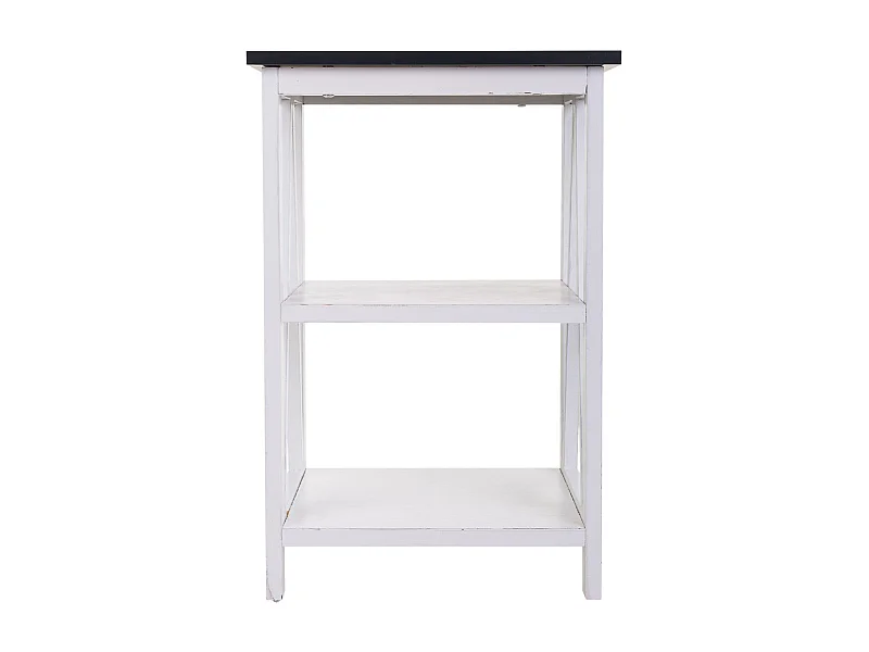 Weißes Holzregal 40x30x60h cm