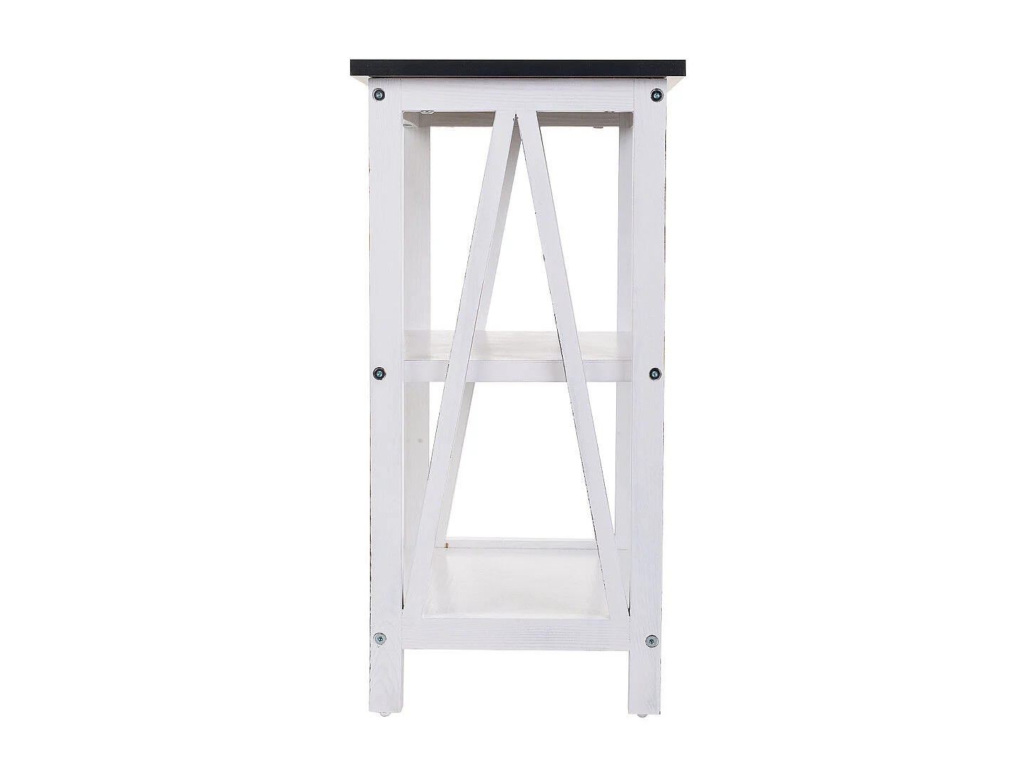 Weißes Holzregal 40x30x60h cm