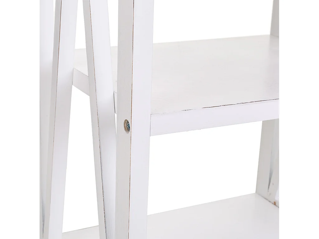 Estantería de madera blanca 40x30x60