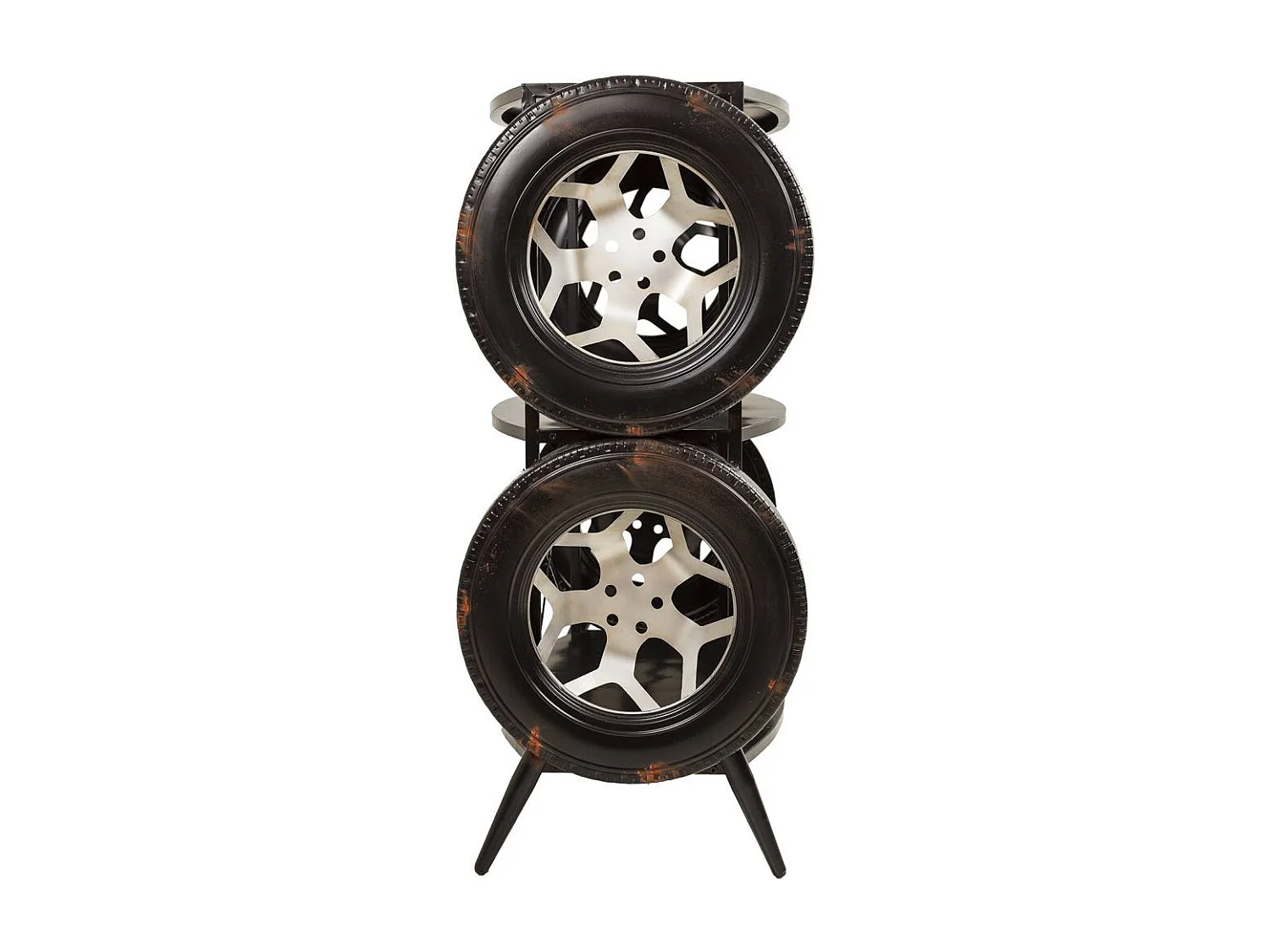 Estante de metal preto 97x51x117,5