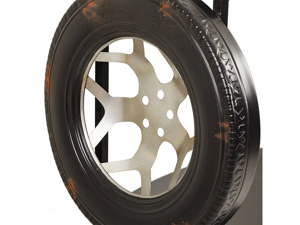 Estante de metal preto 97x51x117,5