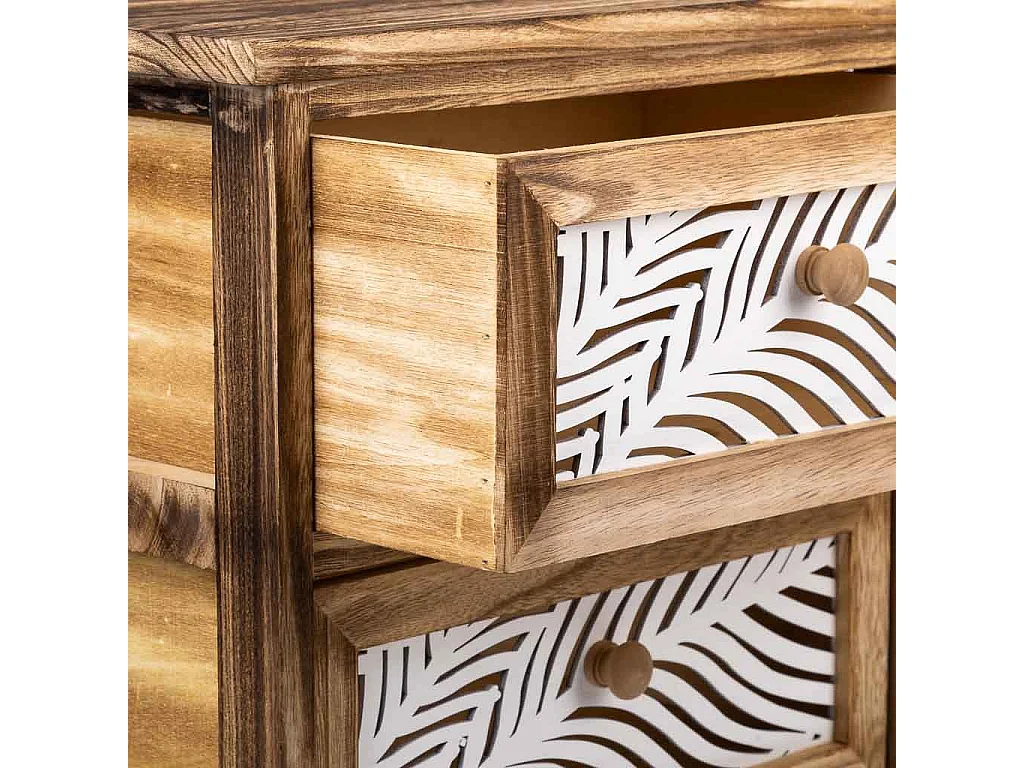 Chiffonnier En Bois Marron 40x29x58h