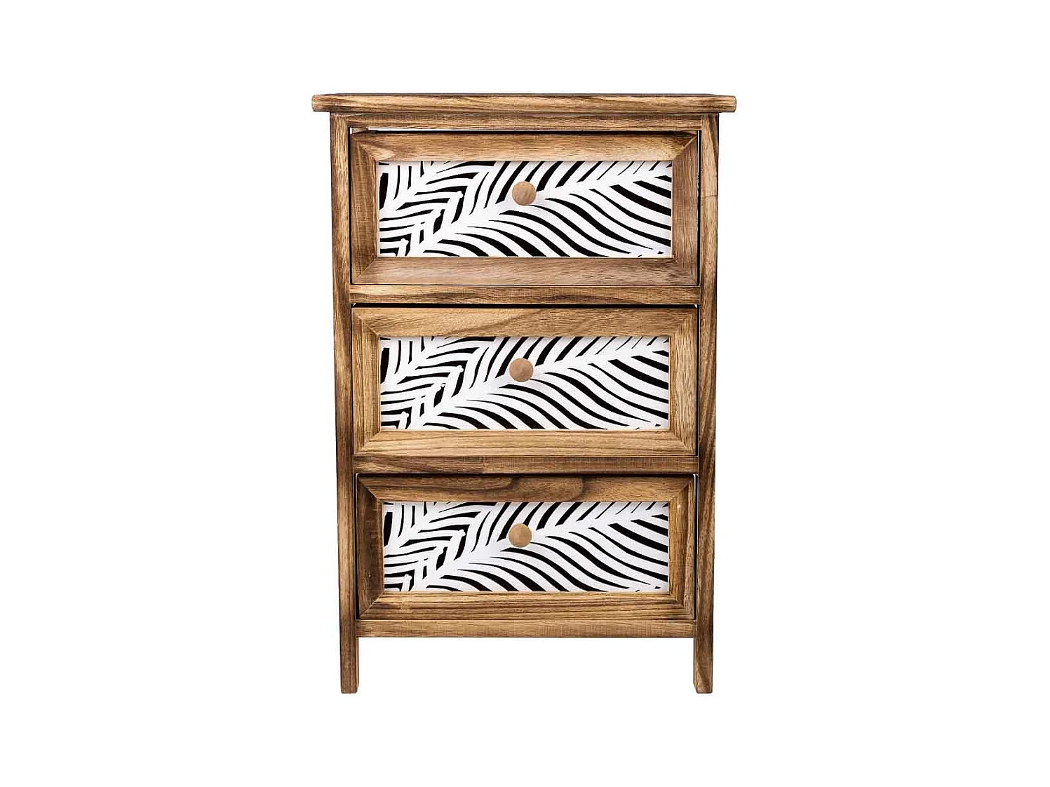 Chiffonnier En Bois Marron 40x29x58h