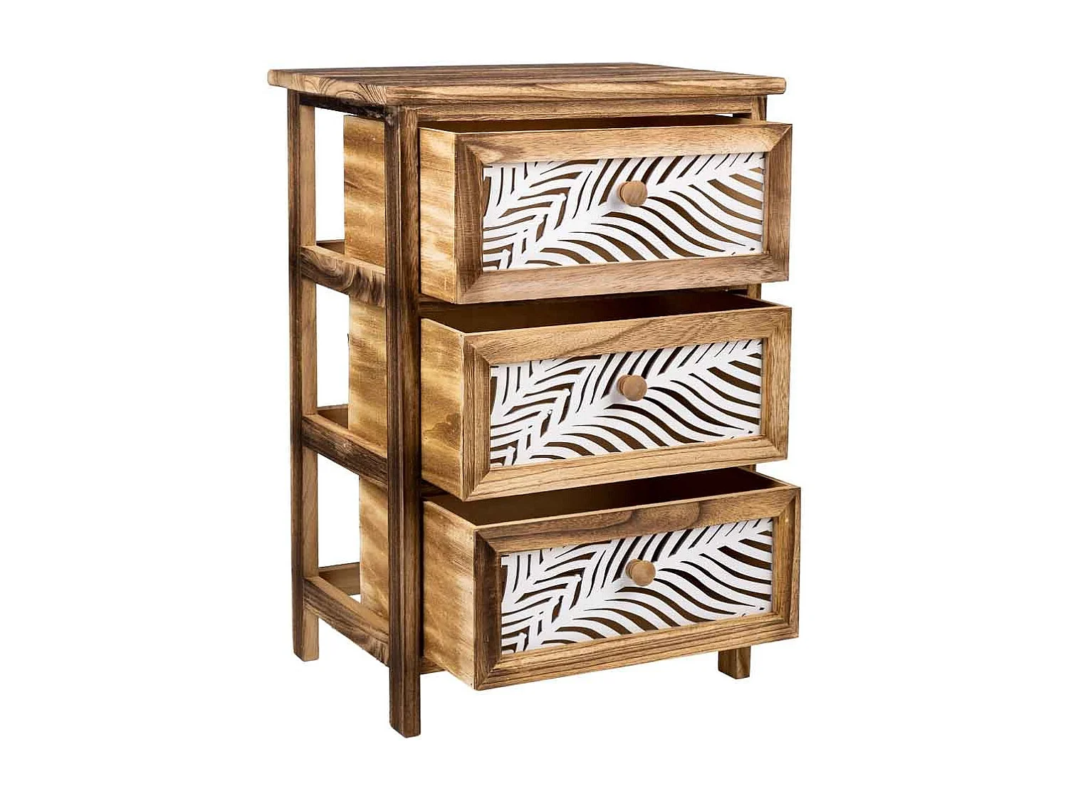 Chiffonnier En Bois Marron 40x29x58h