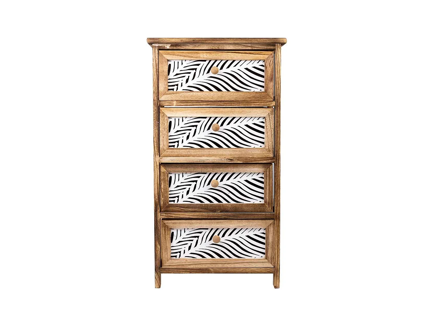 Chiffonnier En Bois Marron 40x29x73h