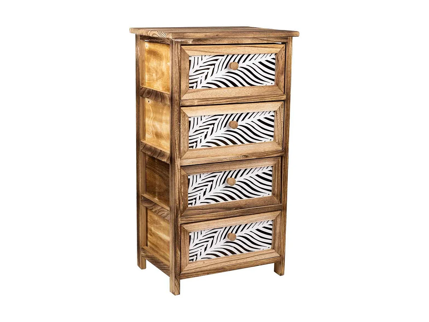 Chiffonnier En Bois Marron 40x29x73h