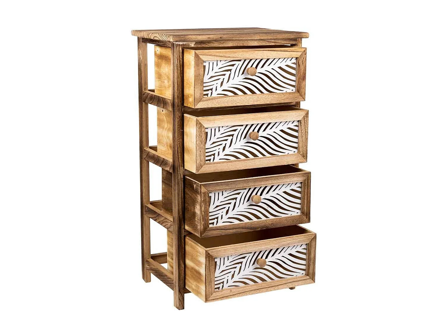 Chiffonnier En Bois Marron 40x29x73h