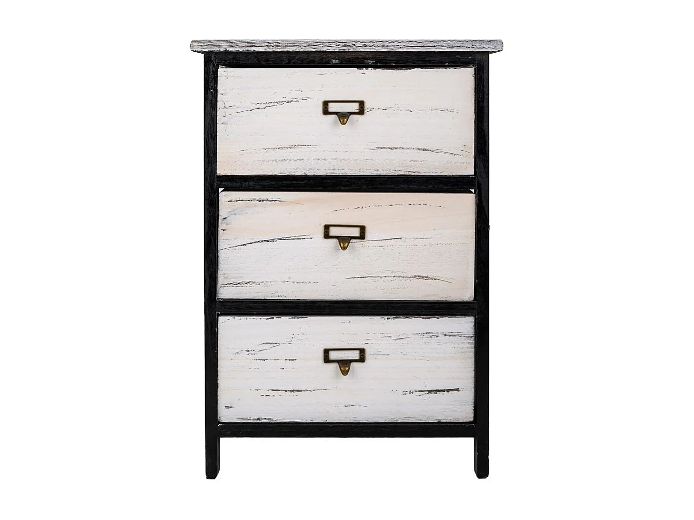 Chiffonnier En Bois Noir 40x29x58h