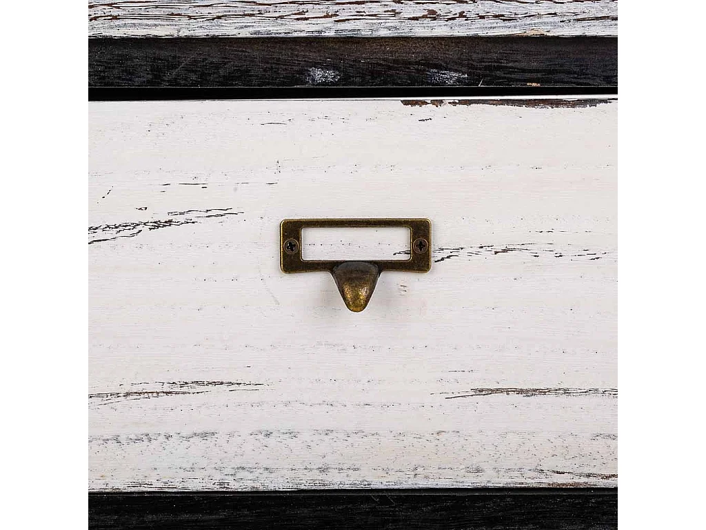 Chiffonnier En Bois Noir 40x29x58h