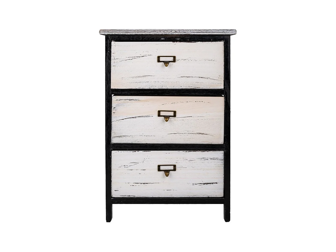 Chiffonnier En Bois Noir 40x29x58h