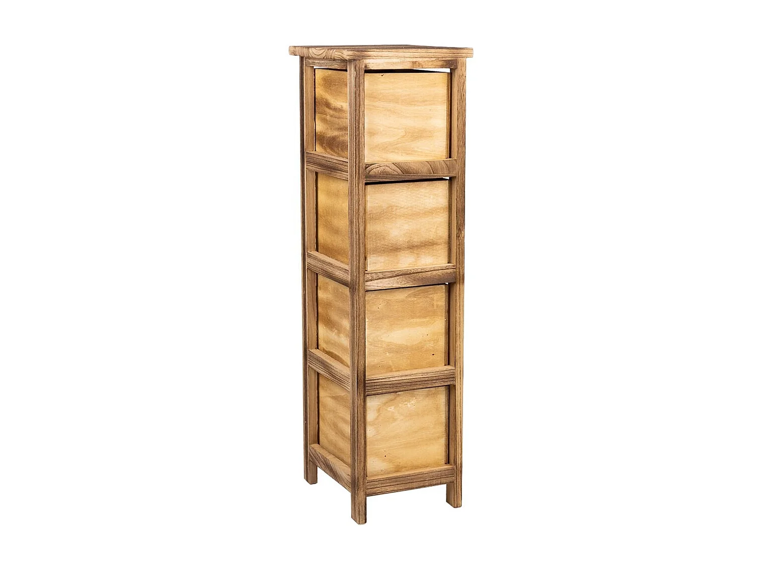 Chiffonnier En Bois Marron 22x26x77h