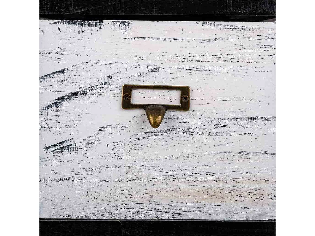 Chiffonnier En Bois Noir 26x32x98h