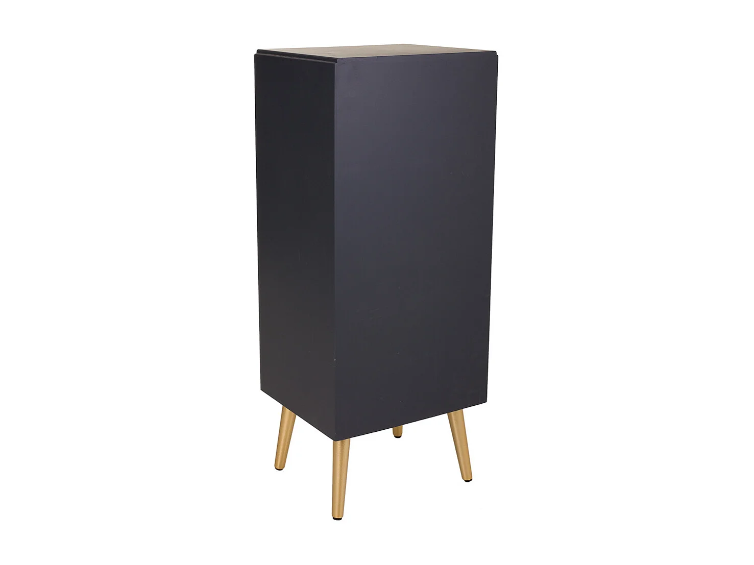 Cassettiera in legno grigio scuro 42x36,5x100,5h