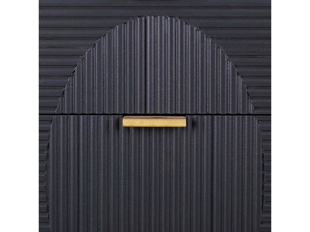 Cassettiera in legno grigio scuro 42x36,5x100,5h