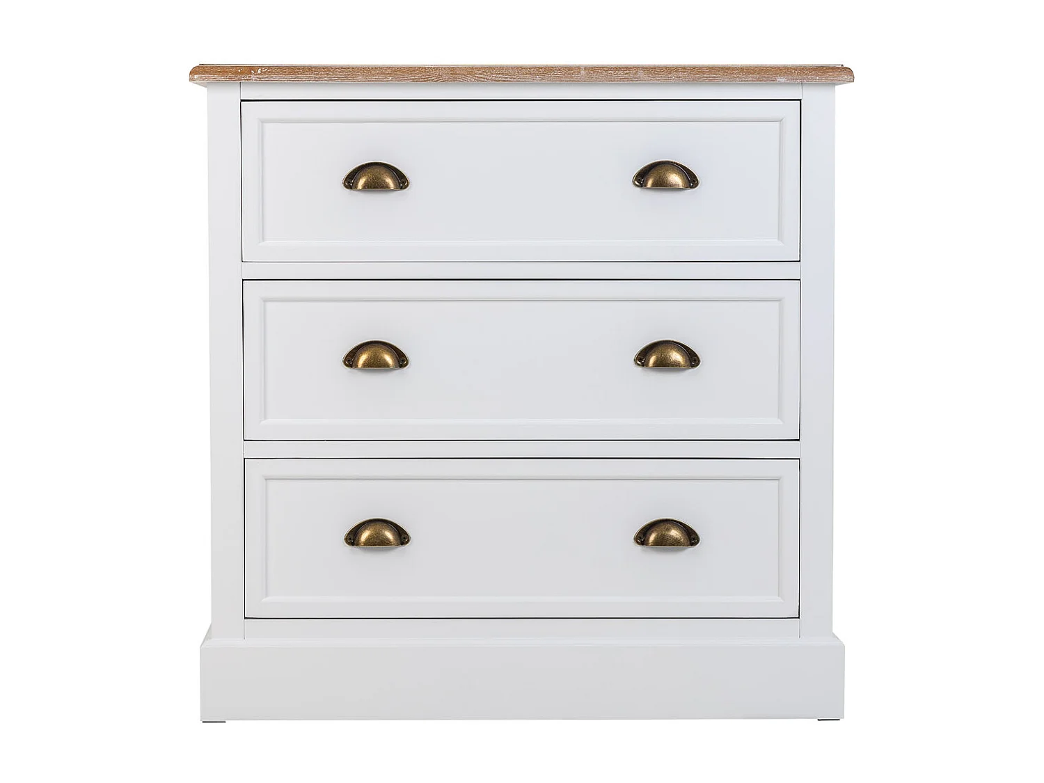 Cômoda de madeira branca 80x40x80