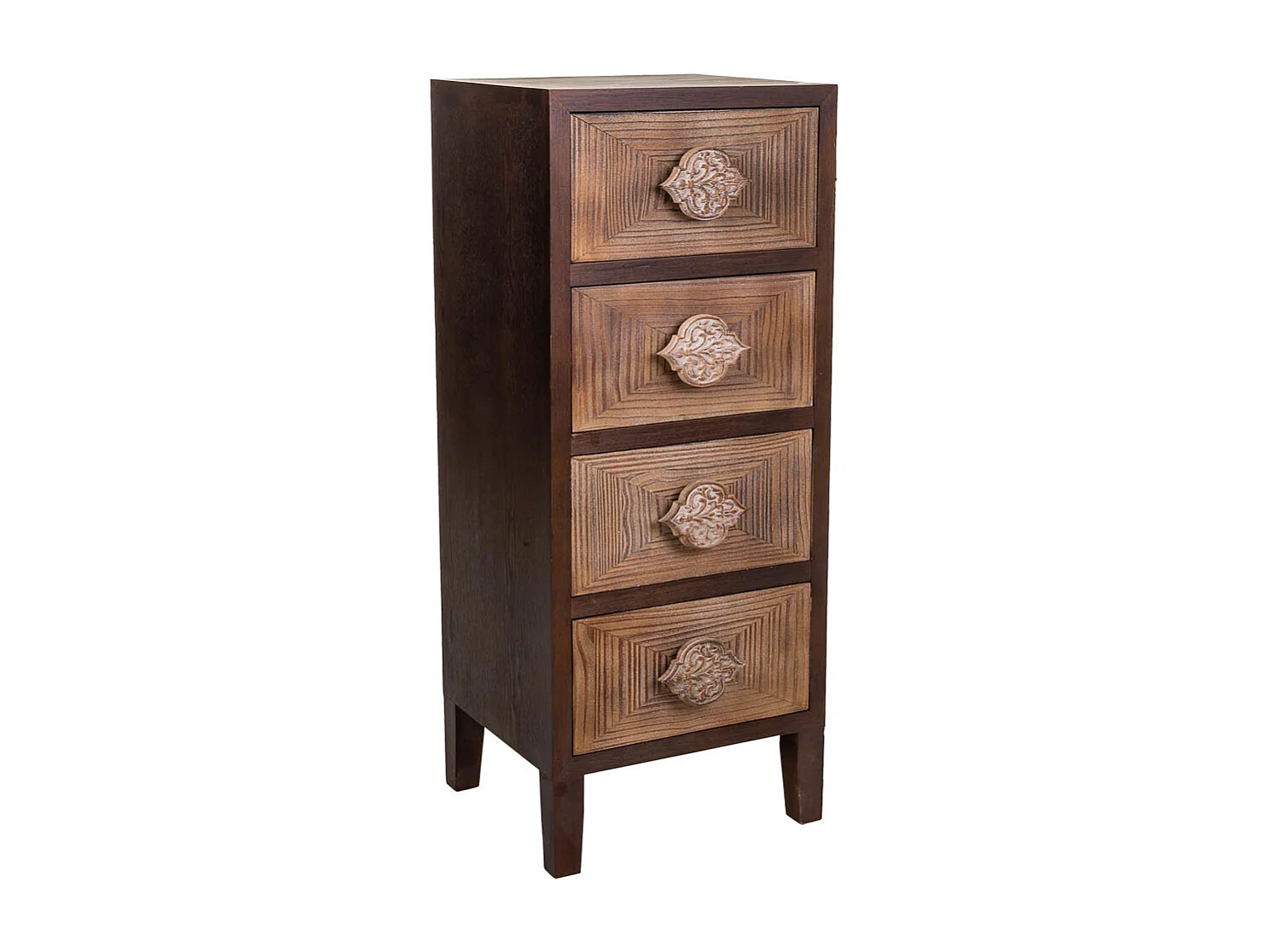 CassaSgabello in legno marrone 45x40x110h