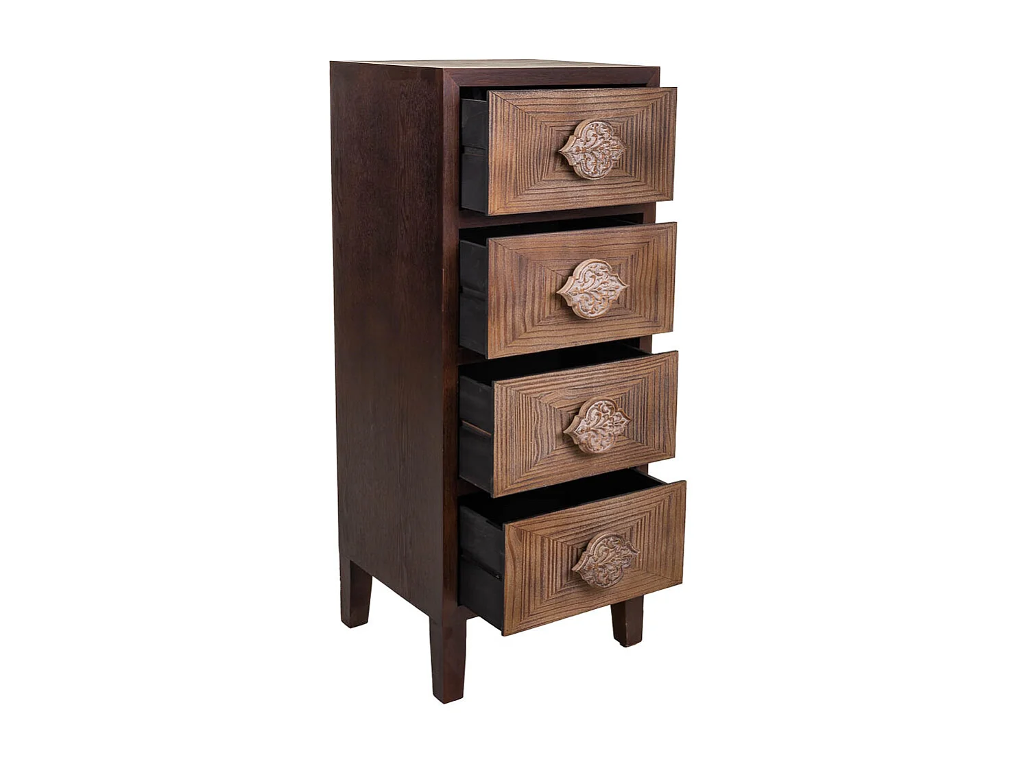 CassaSgabello in legno marrone 45x40x110h