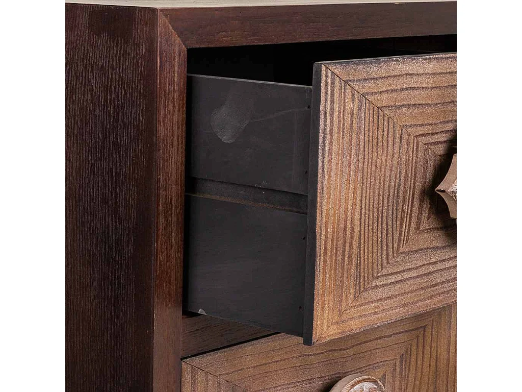 CassaSgabello in legno marrone 45x40x110h