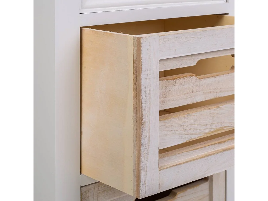 Cassettiera in legno bianco 40x30x68h