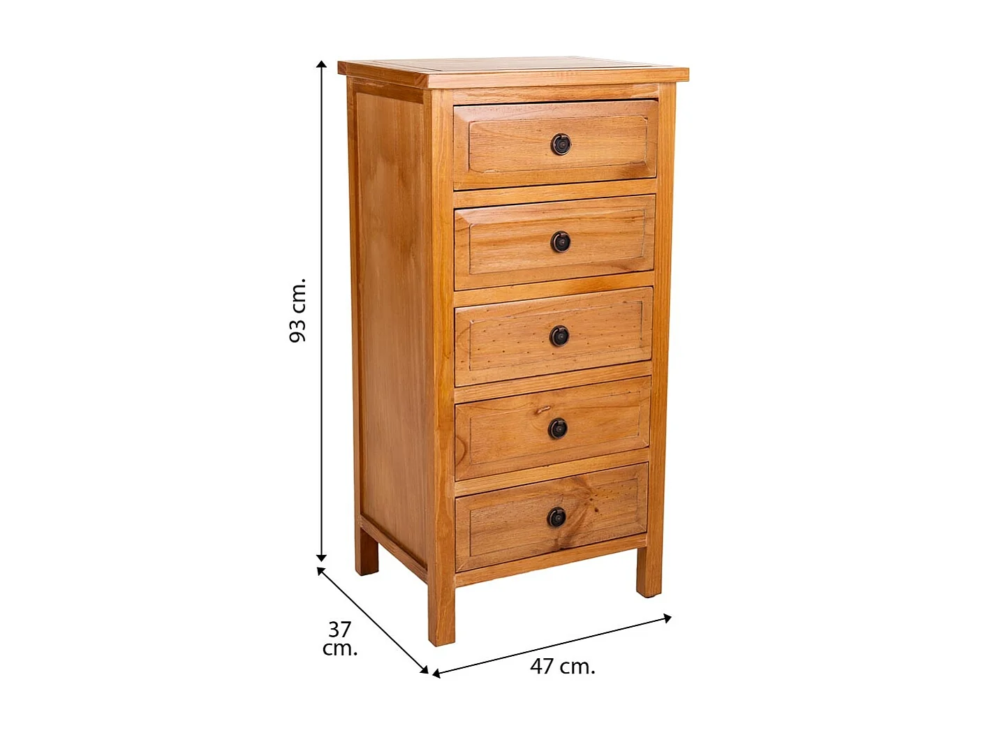 Sinfonista de madeira marrom 47x37x93