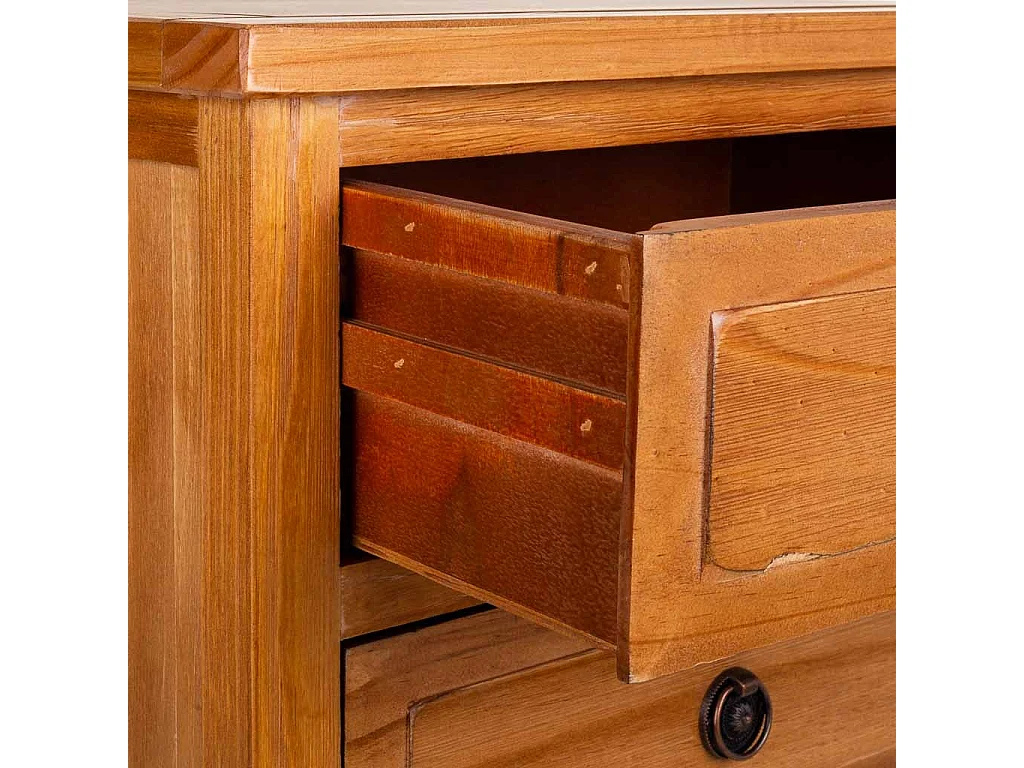 Sinfonista de madeira marrom 47x37x93