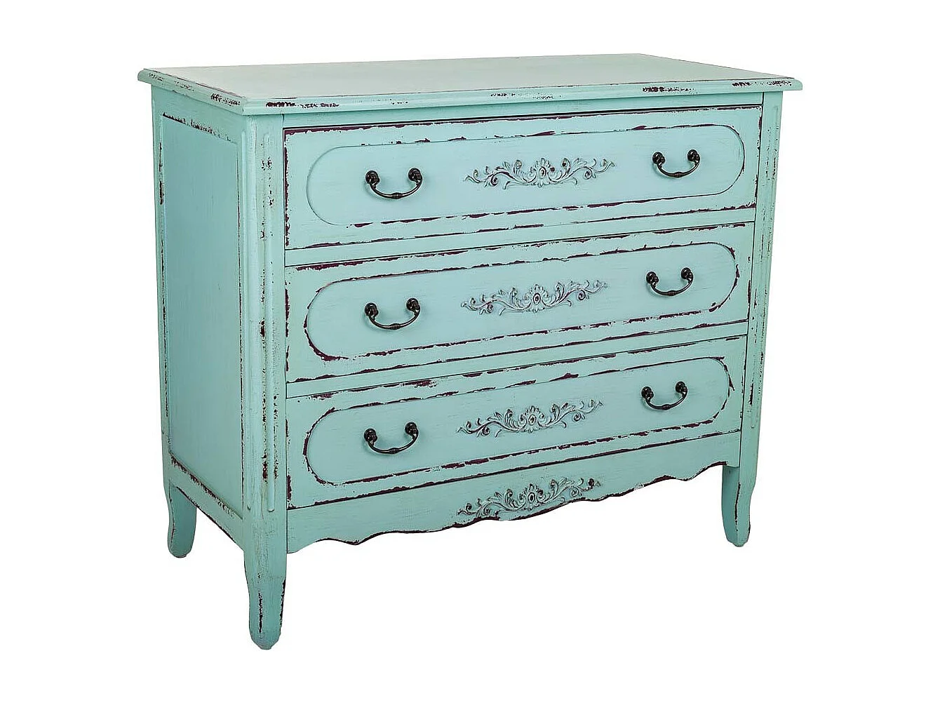 Cassettiera in legno 90x42x76h