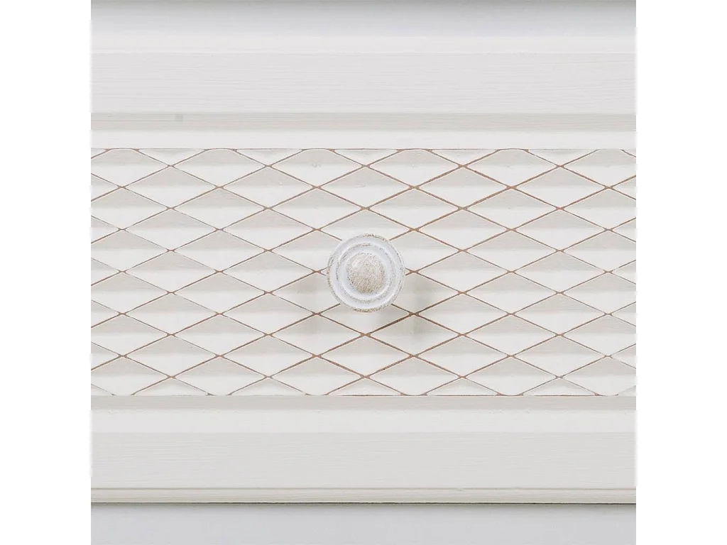 Cômoda de madeira branca 80,5x40x81