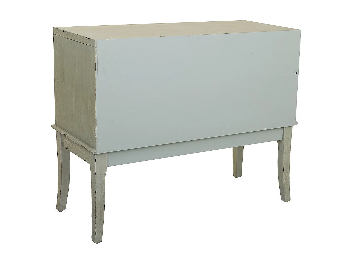 Cassettiera Mobile da ingresso in legno verde 88x38x72h