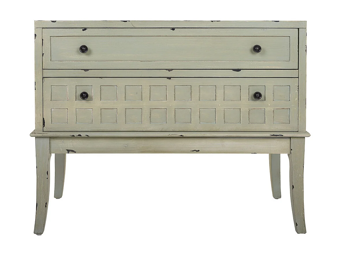 Cómoda Recibidor de madera verde 88x38x72