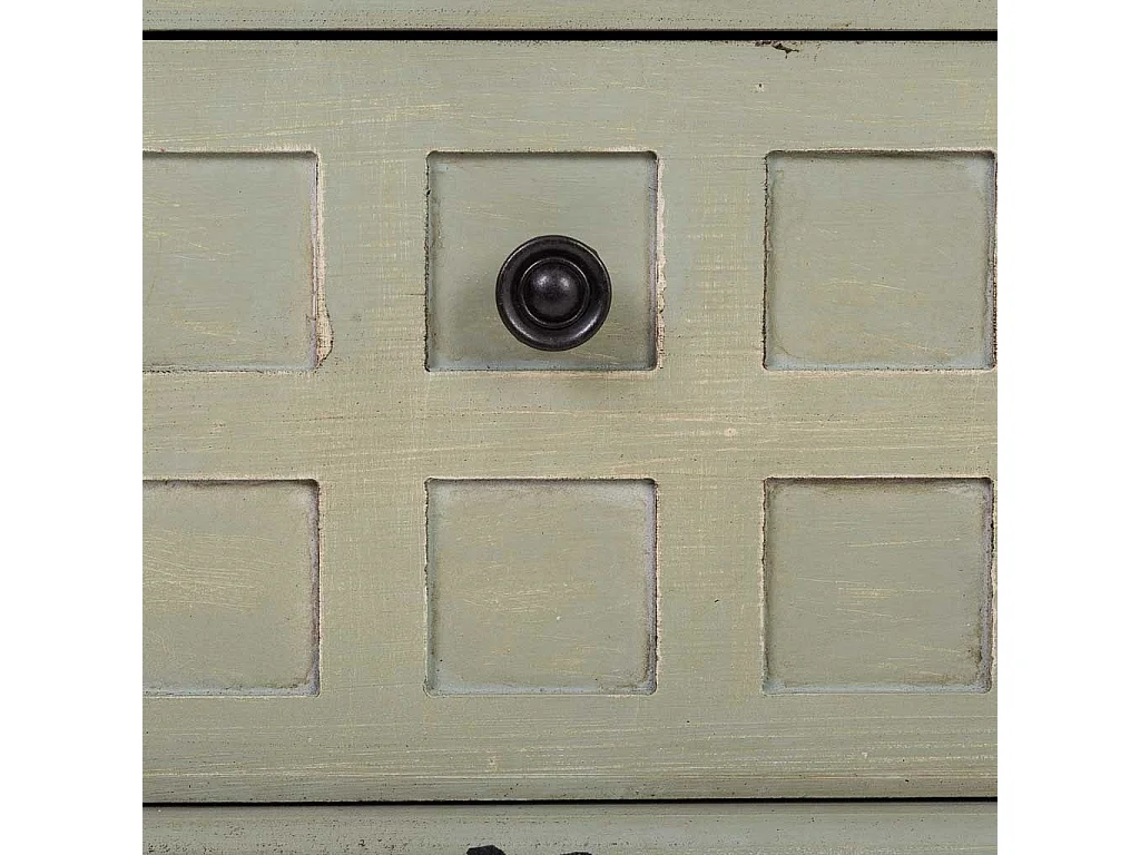 Cómoda Recibidor de madera verde 88x38x72