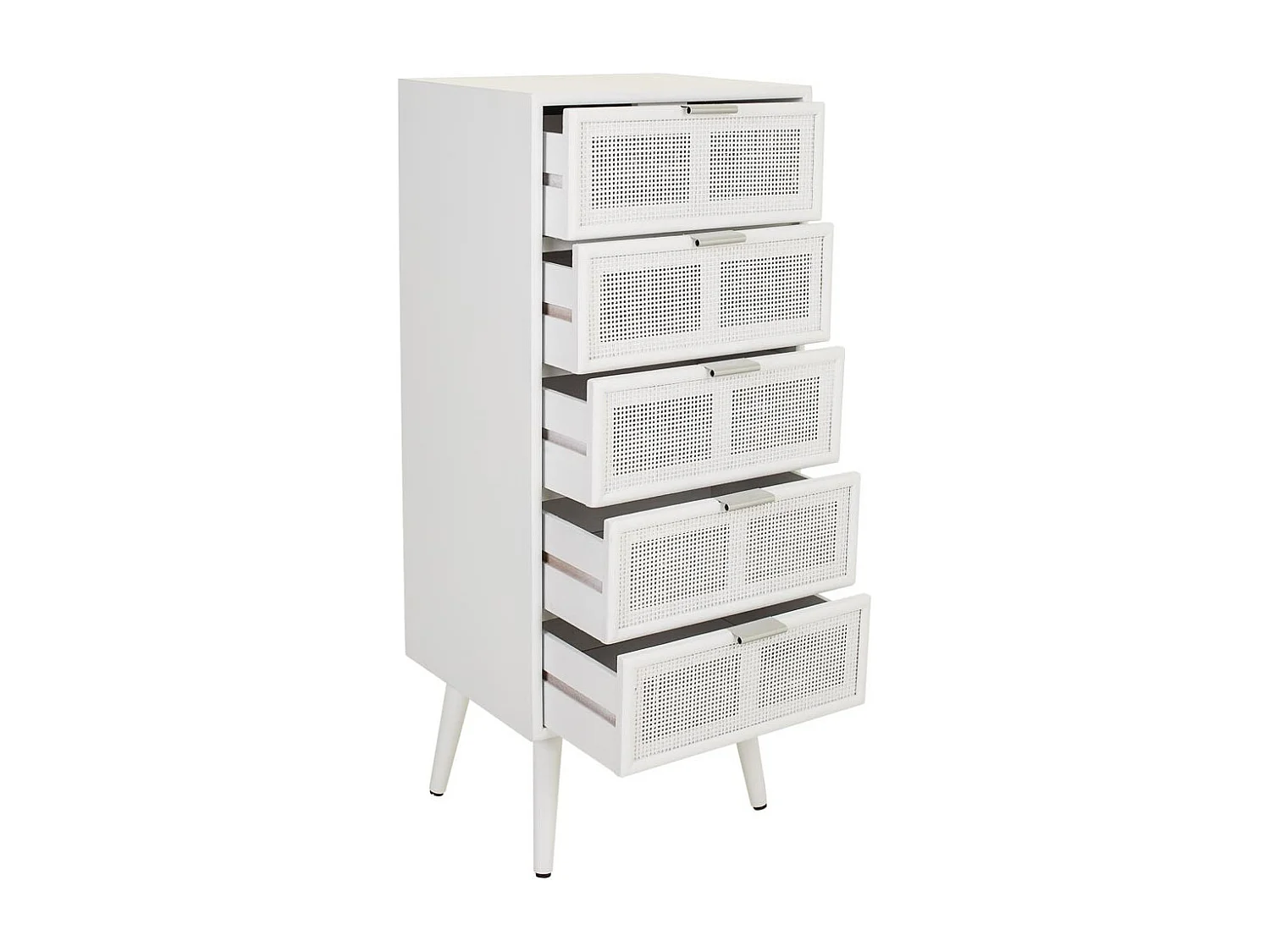 Sinfonista de madeira e malha branca 42x36,5x100,5