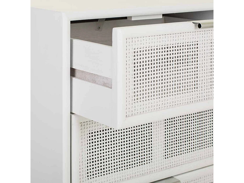 Sinfonier de madera y rejilla blanco 42x36.5x100.5