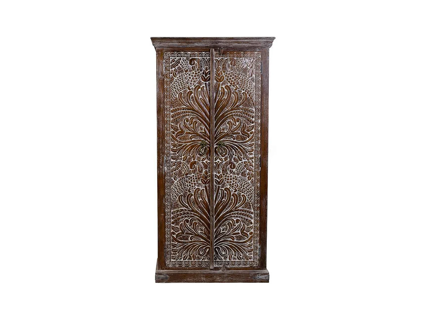 Armoire en bois marron 90x40x180h