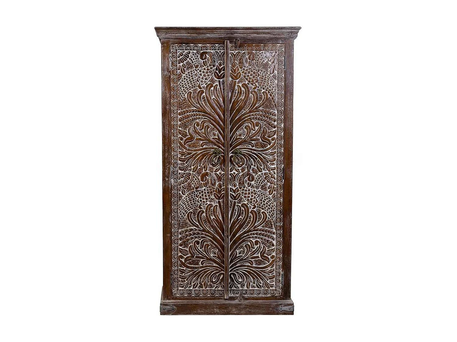 Holzschrank, 90 x 40 x 180 cm, braun