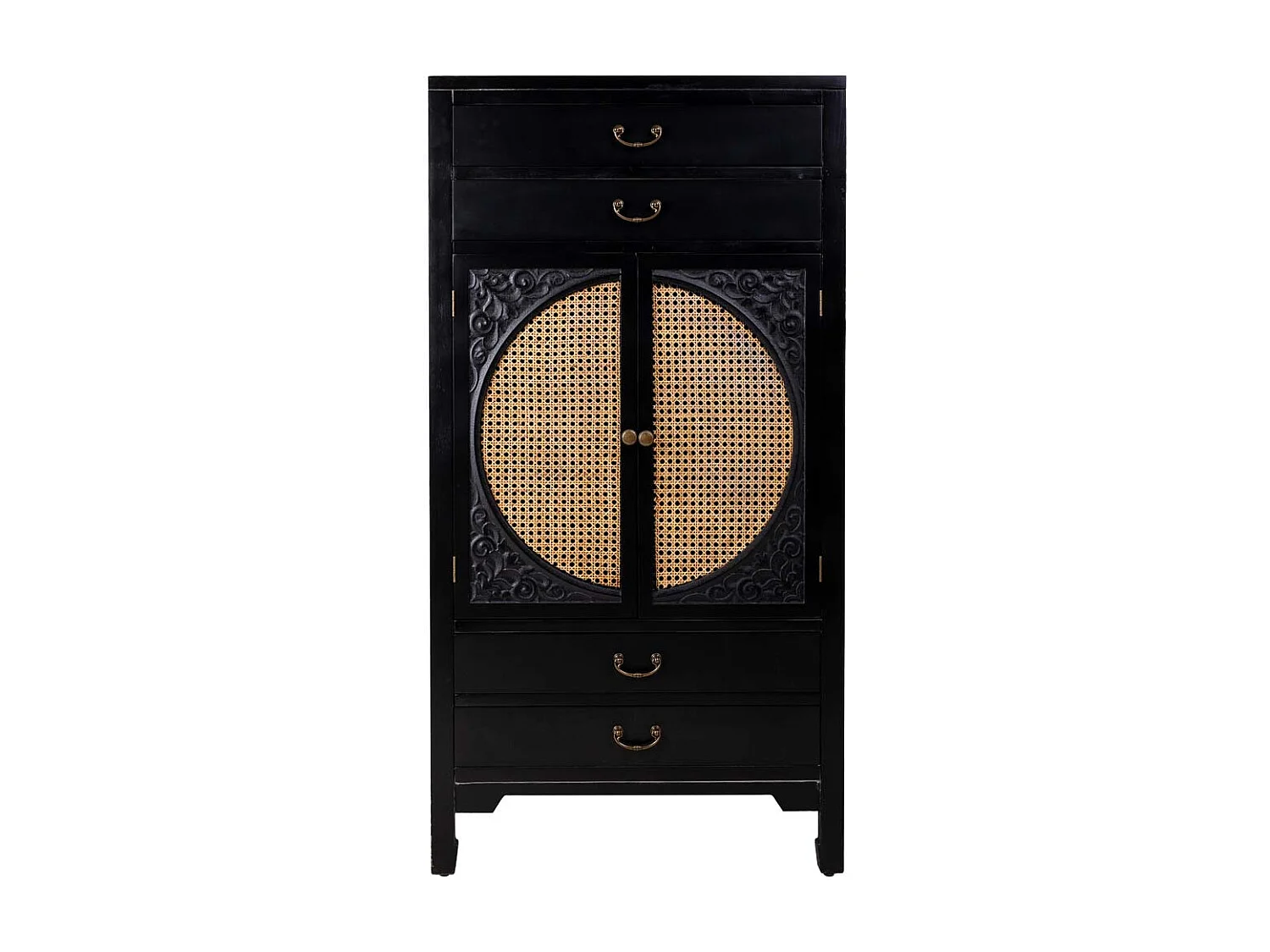 Armadio in legno nero 70x40x135h