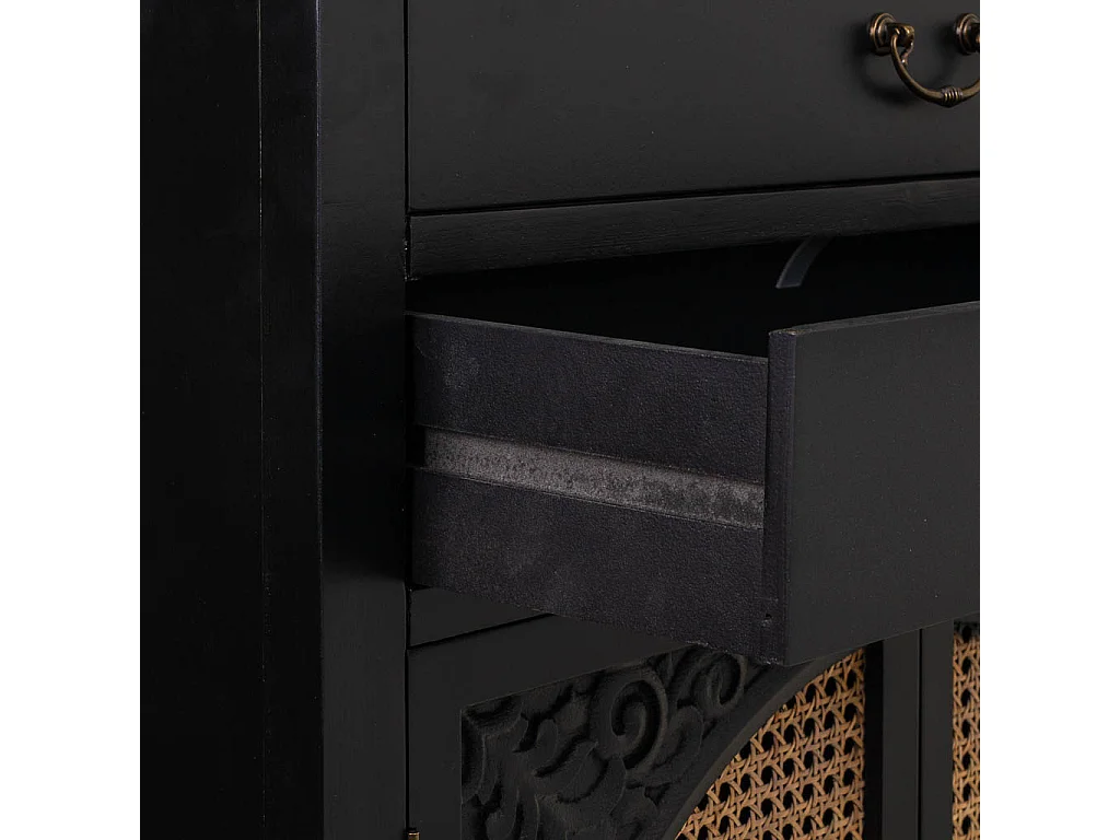 Armadio in legno nero 70x40x135h