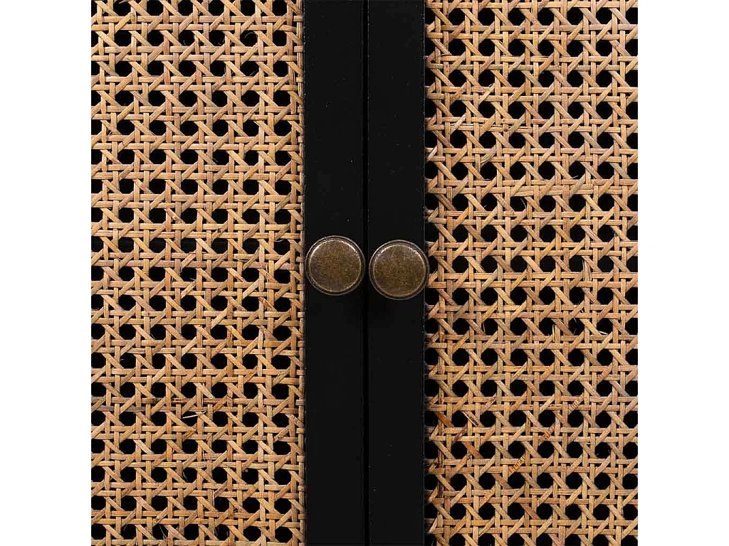 Armario de madera negro 70x40x135
