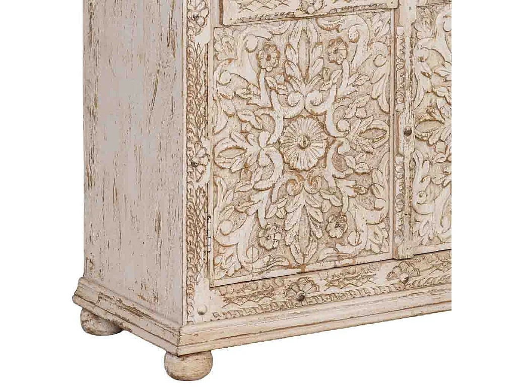 Armadio in legno marrone fatto a mano 102x44x183h