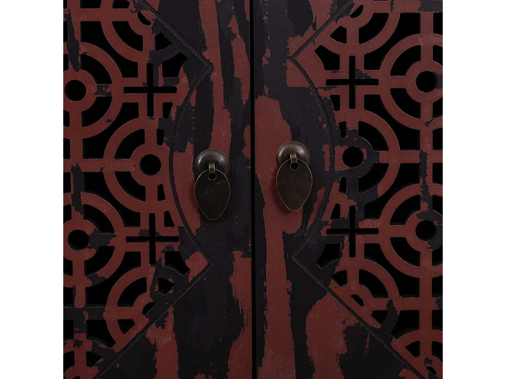 Armoire en bois rouge et 60x40x140h